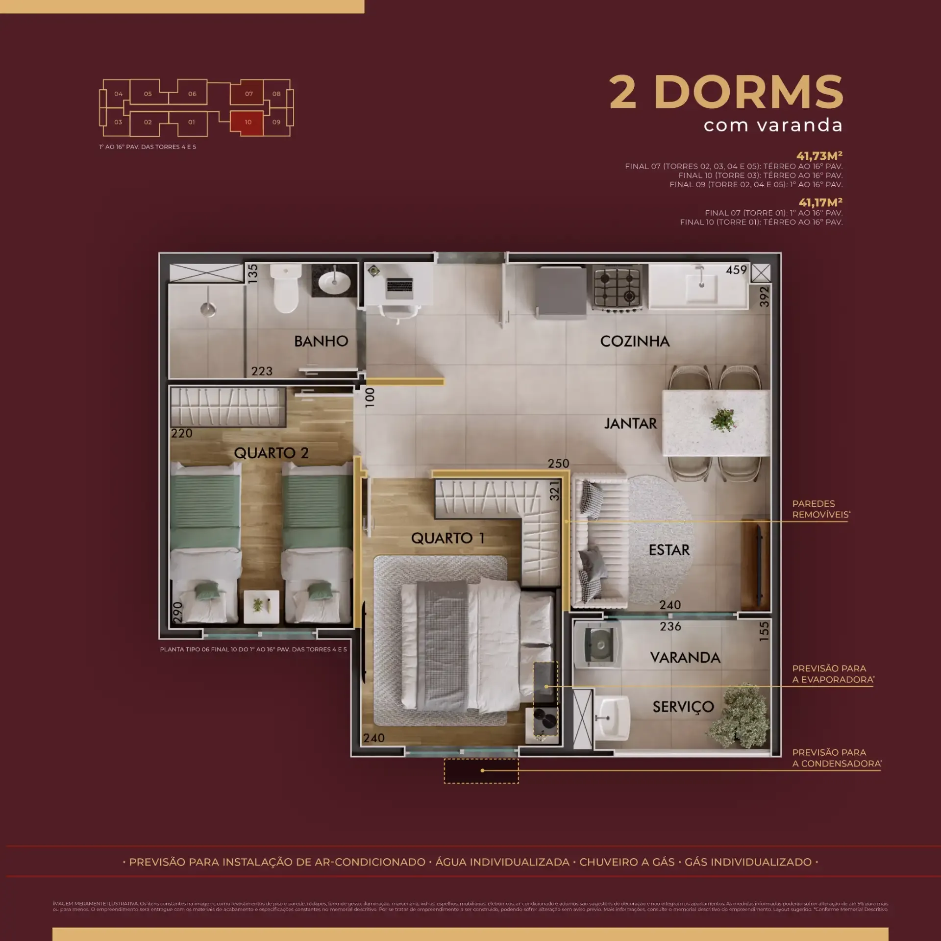 Planta 42m²