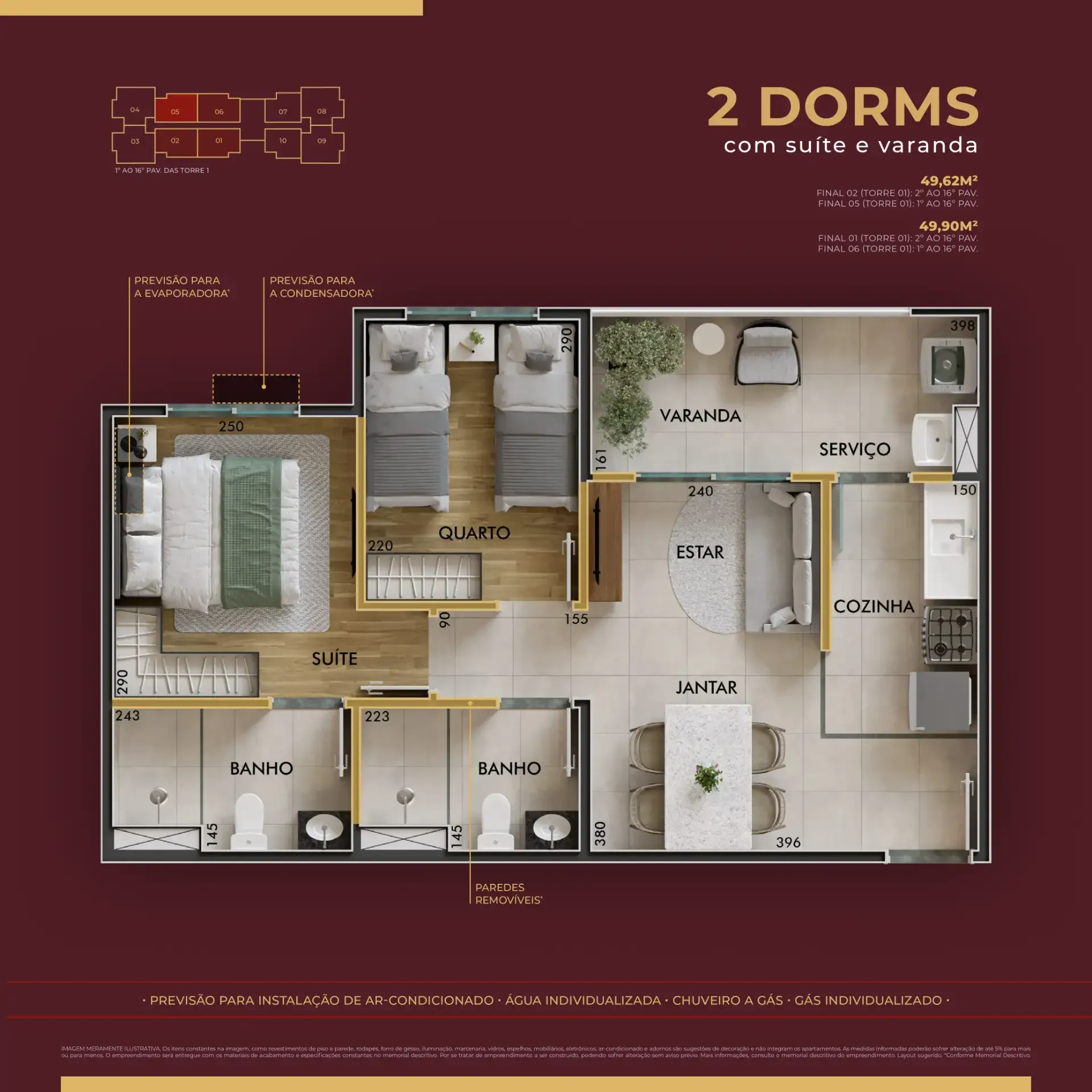 Planta 49m²